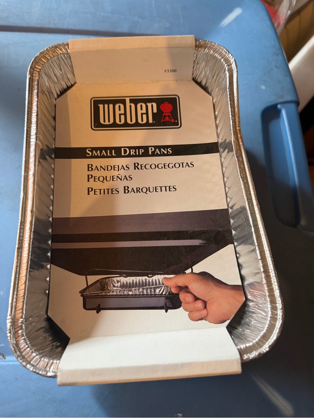 Weber Small Drip Pan - Silver Aluminum